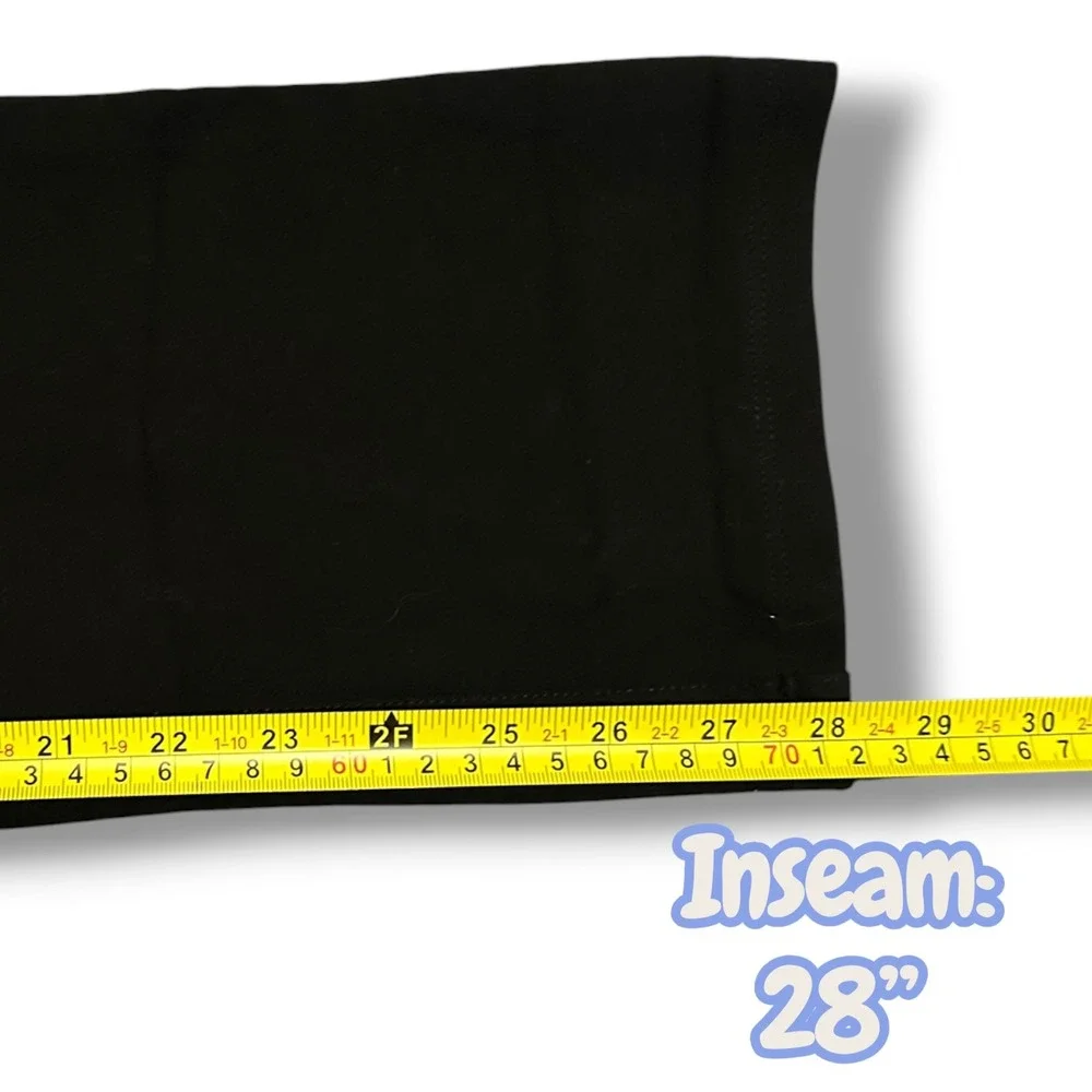 Quince Ultra-Stretch Ponte Straight Leg Pant Black Petite Medium Career Office - Picture 9 of 9